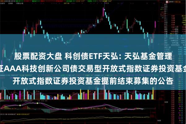 股票配资大盘 科创债ETF天弘: 天弘基金管理有限公司关于天弘中证AAA科技创新公司债交易型开放式指数证券投资基金提前结束募集的公告