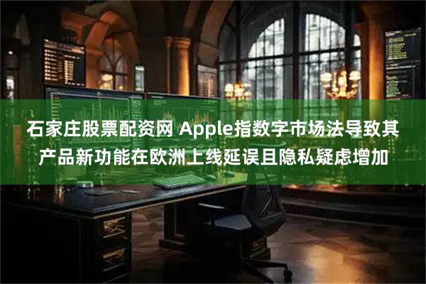 石家庄股票配资网 Apple指数字市场法导致其产品新功能在欧洲上线延误且隐私疑虑增加